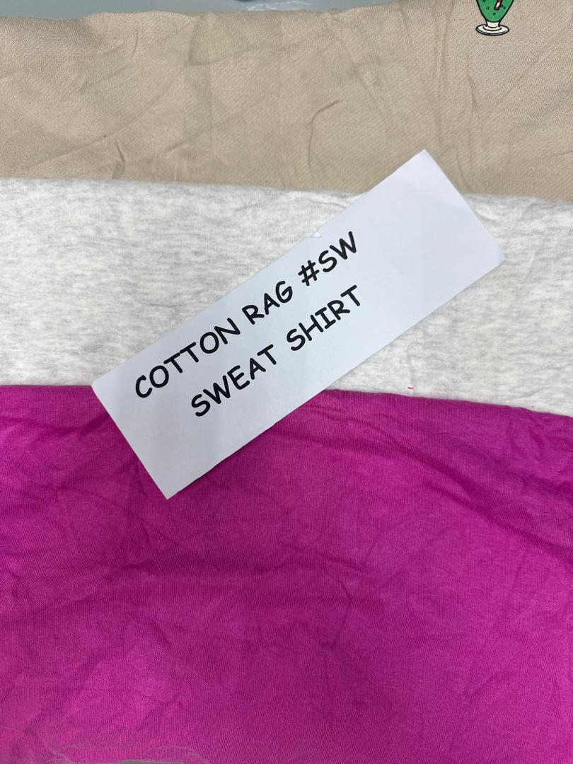 Cotton Rag Sweat Shirt Mixed Color 1