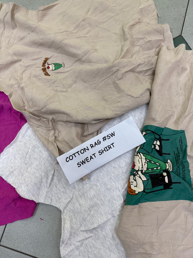 Cotton Rag Sweat Shirt Mixed Color 1